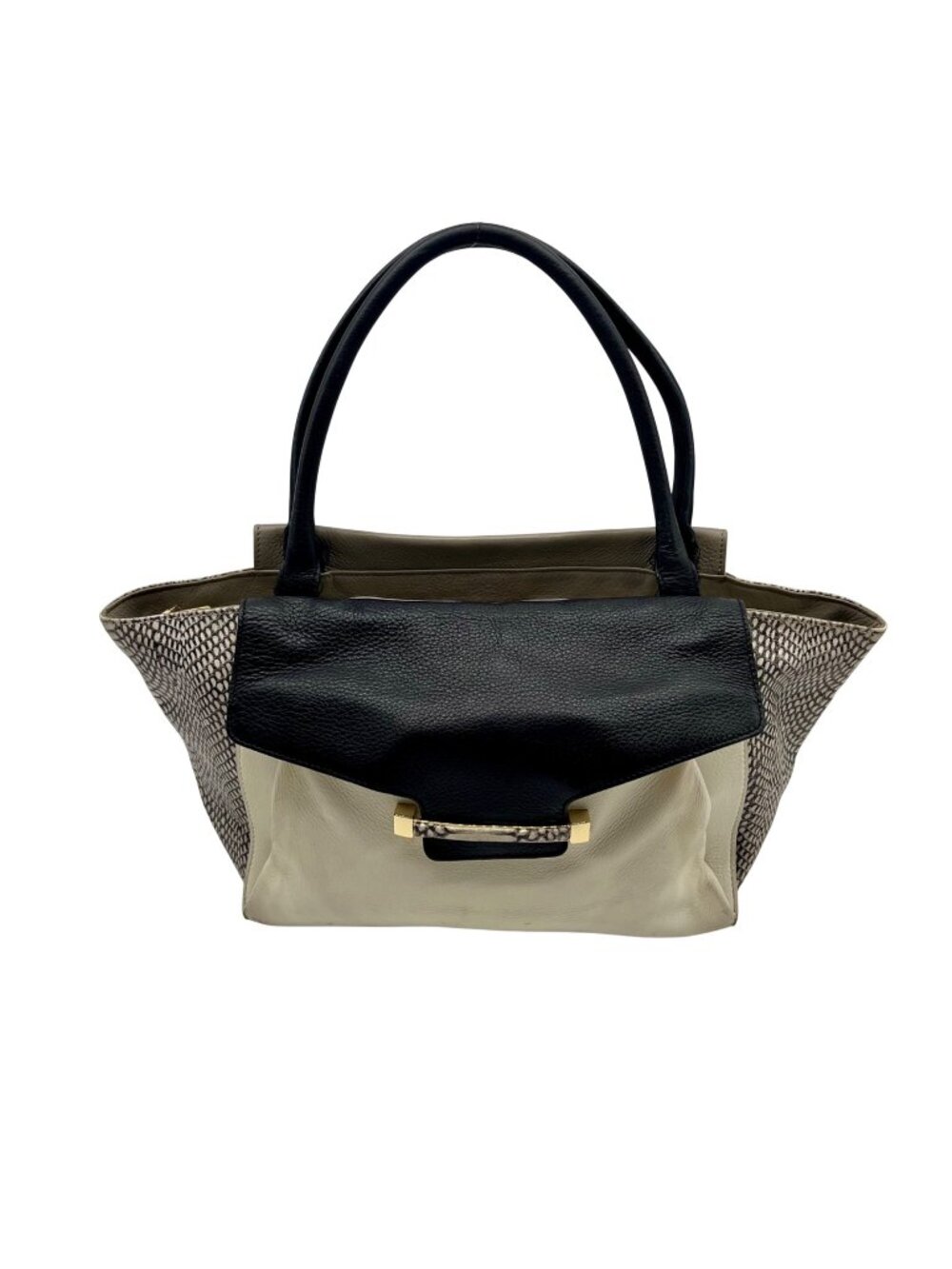 Vine Camuto Julia Grey Leather Satchel Bag